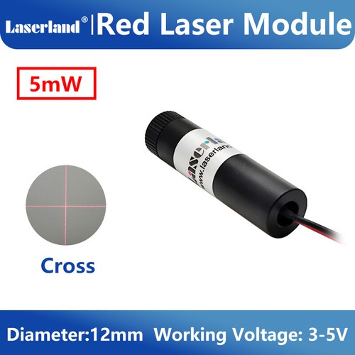 Diodo modulo croce laser - , rosso